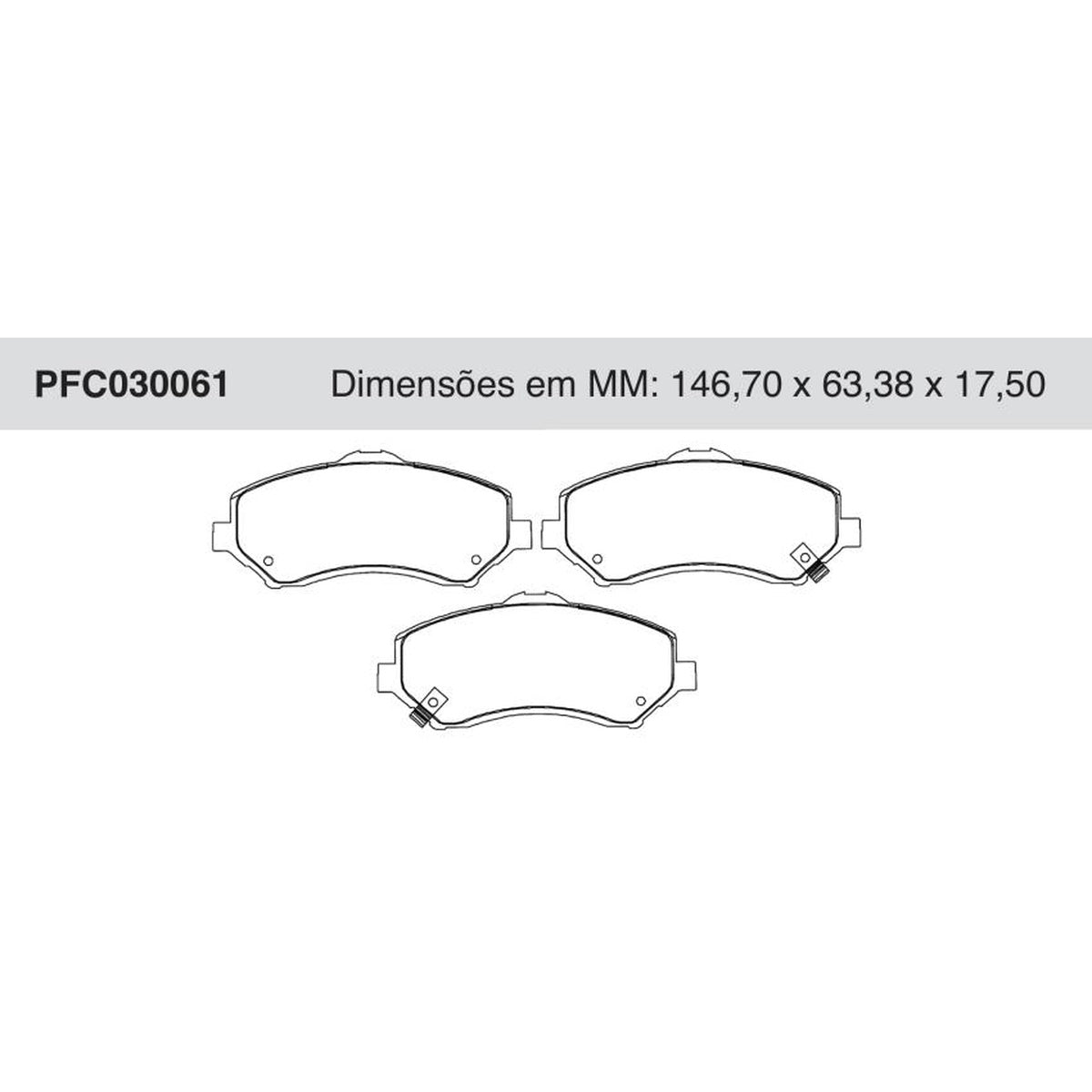 Jogo De Pastilha De Freio Dianteira - Cofap - PFC030061 - (1)