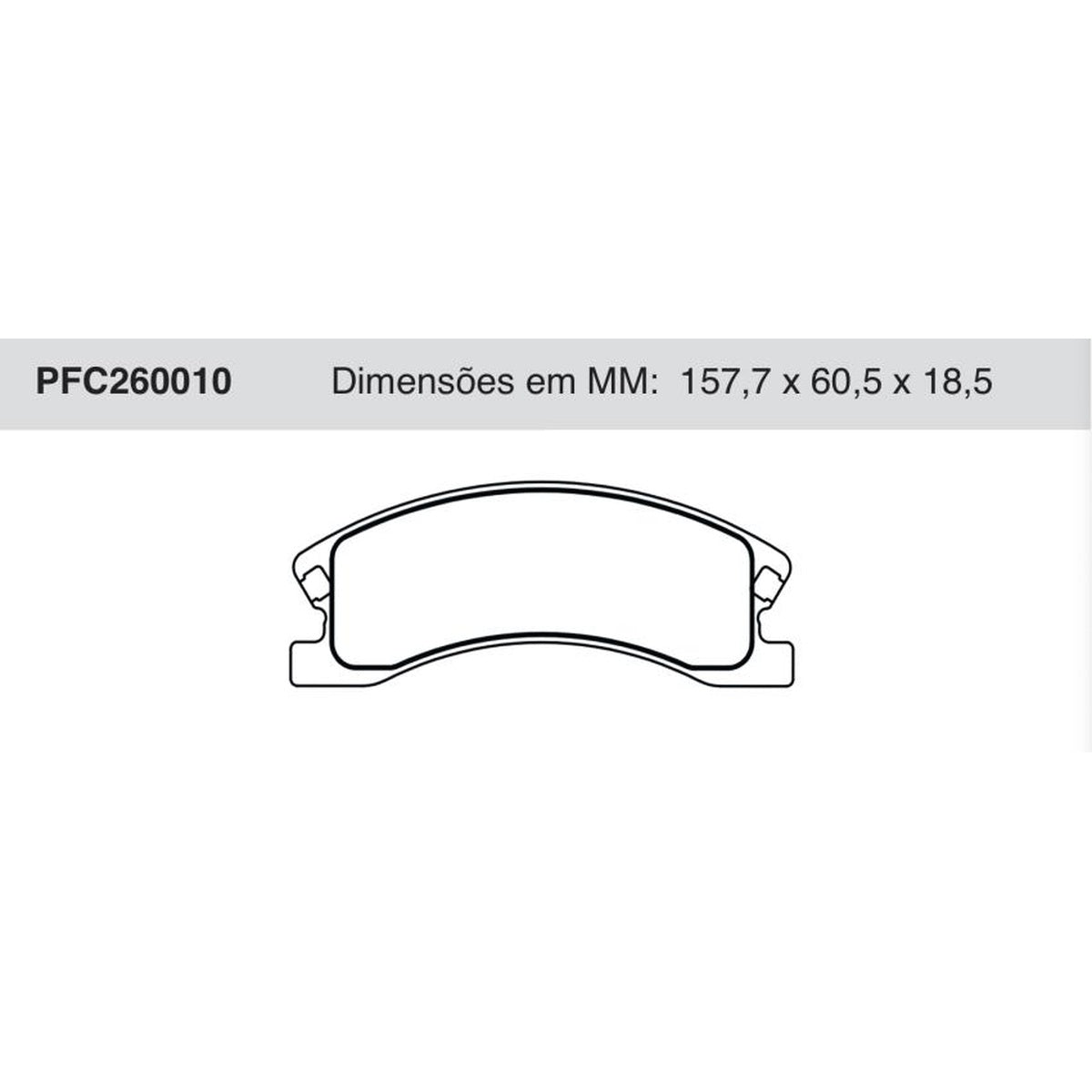 Jogo De Pastilha De Freio Dianteira - Cofap - PFC260010 - (1)