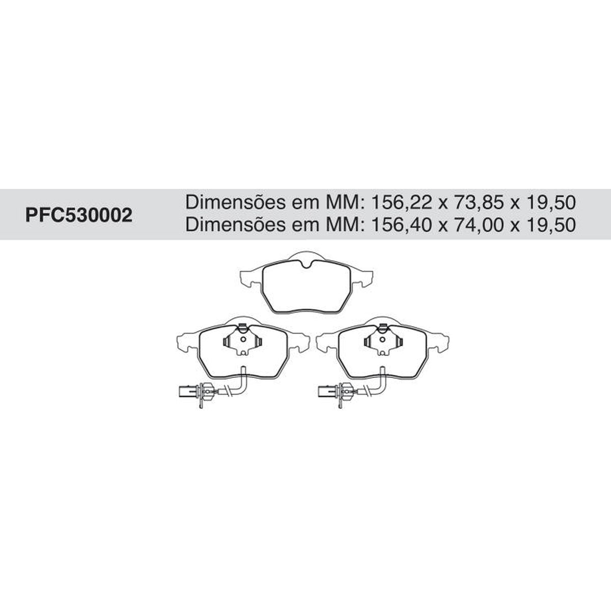 Jogo De Pastilha De Freio Dianteira - Cofap - PFC530002 - (1)