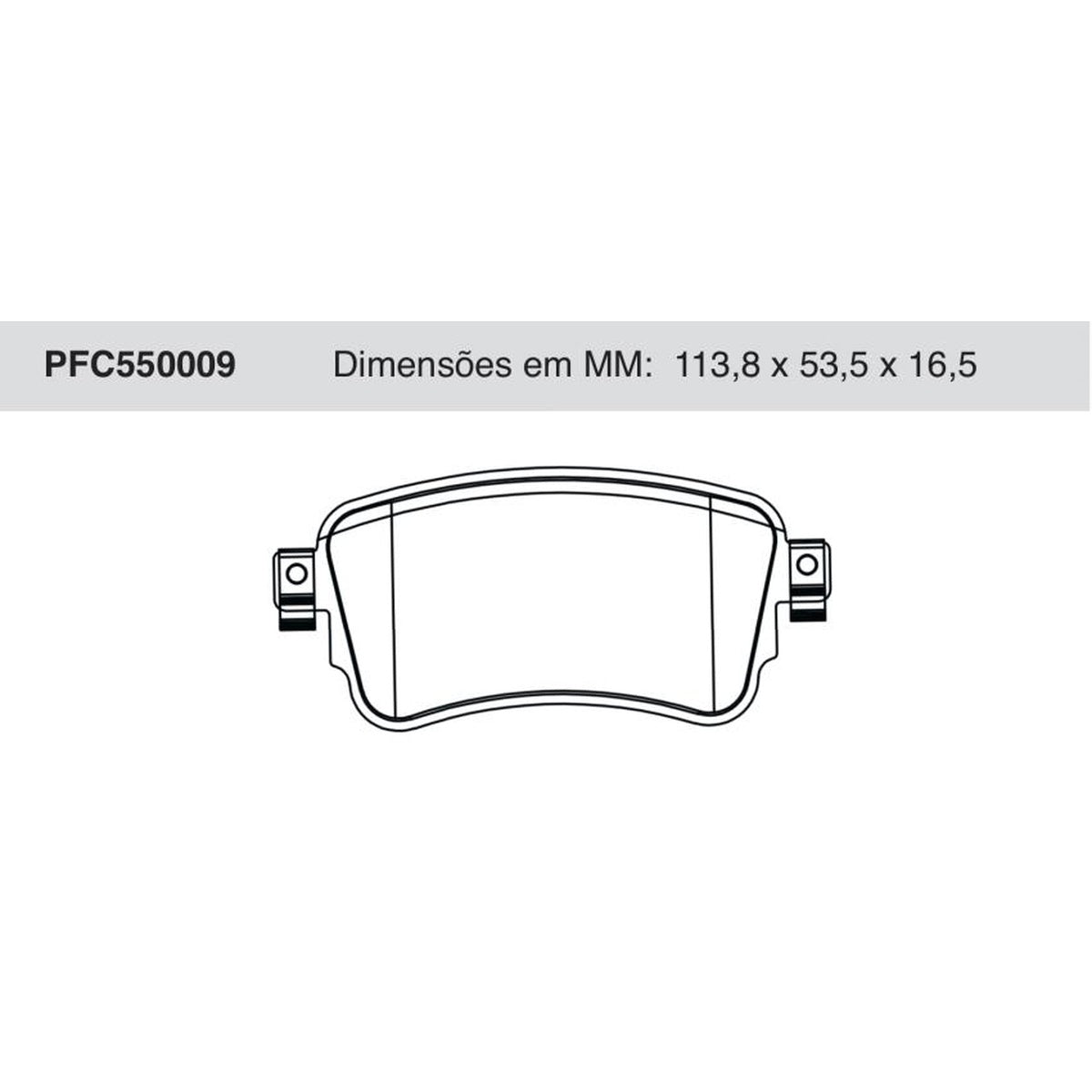 Jogo De Pastilha De Freio Traseira - Cofap - PFC550009 - (1)