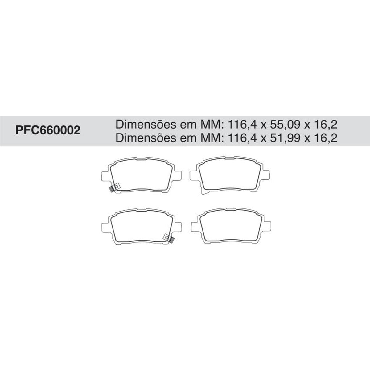 Jogo De Pastilha De Freio Dianteira - Cofap - PFC660002 - (1)