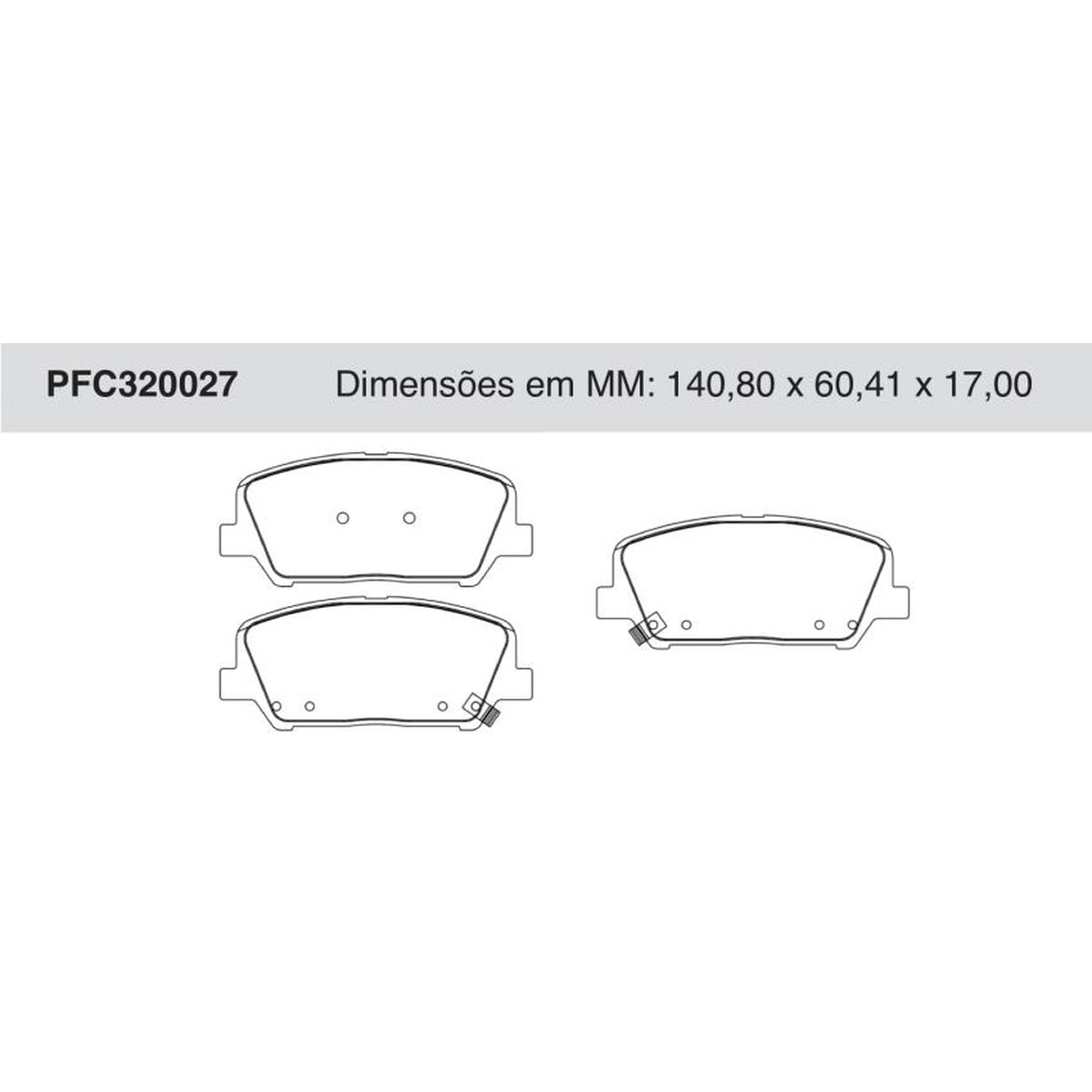 Jogo De Pastilha De Freio Dianteira - Cofap - PFC320027 - (1)