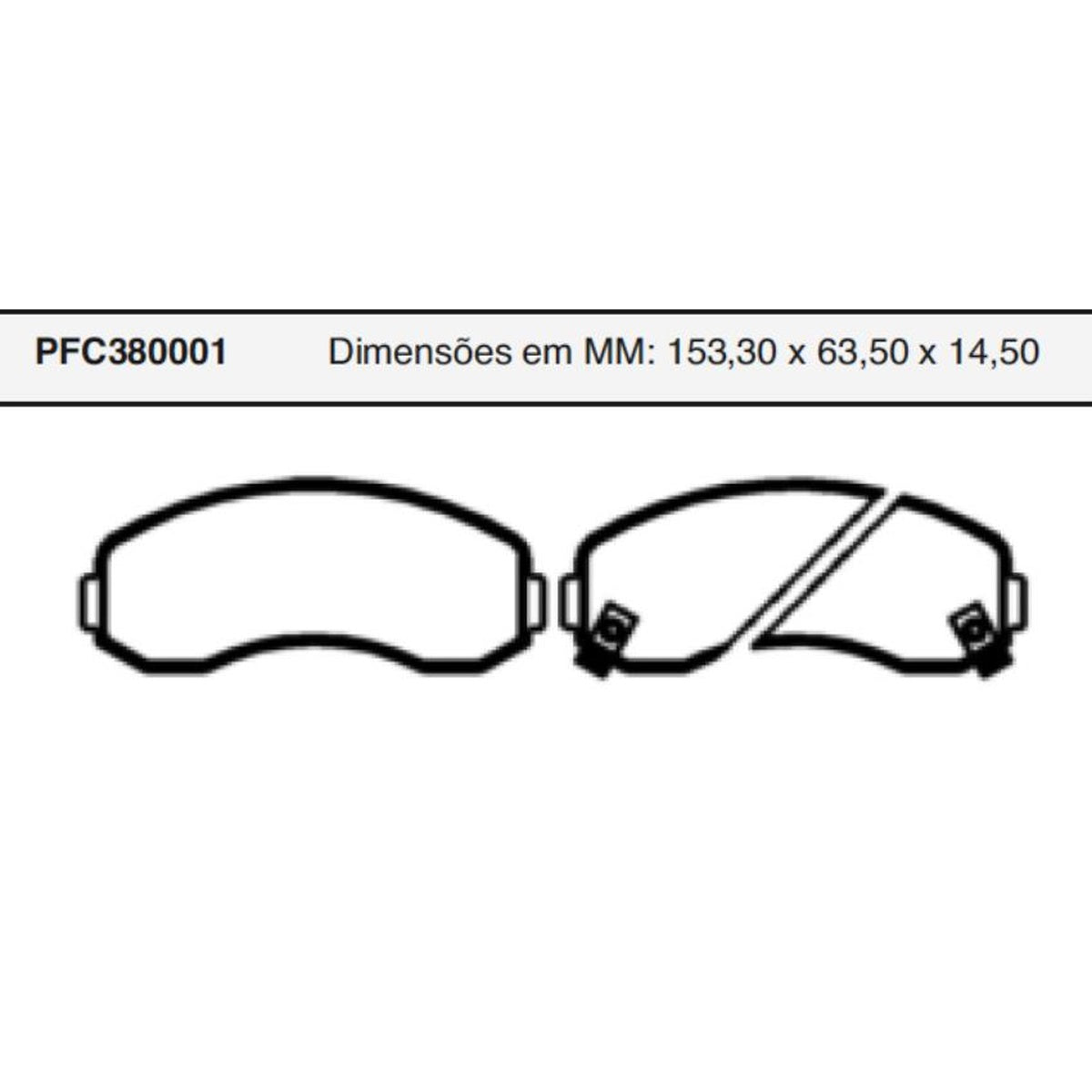 Jogo De Pastilha De Freio Dianteira - Cofap - PFC380001 - (1)
