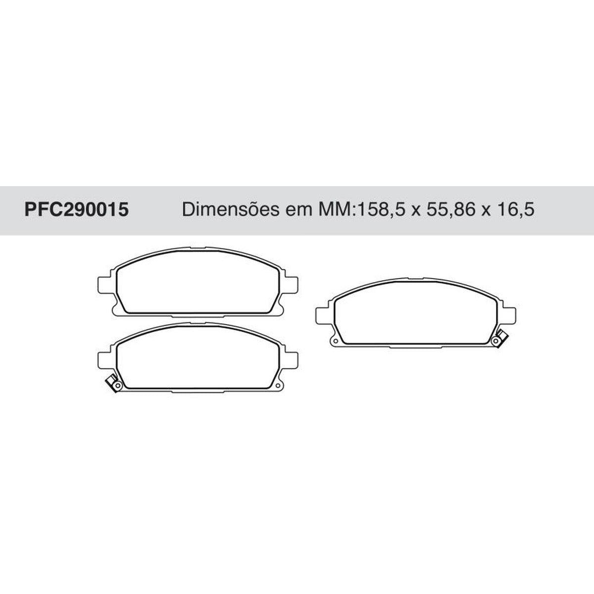 Jogo De Pastilha De Freio Dianteira - Cofap - PFC290015 - (1)