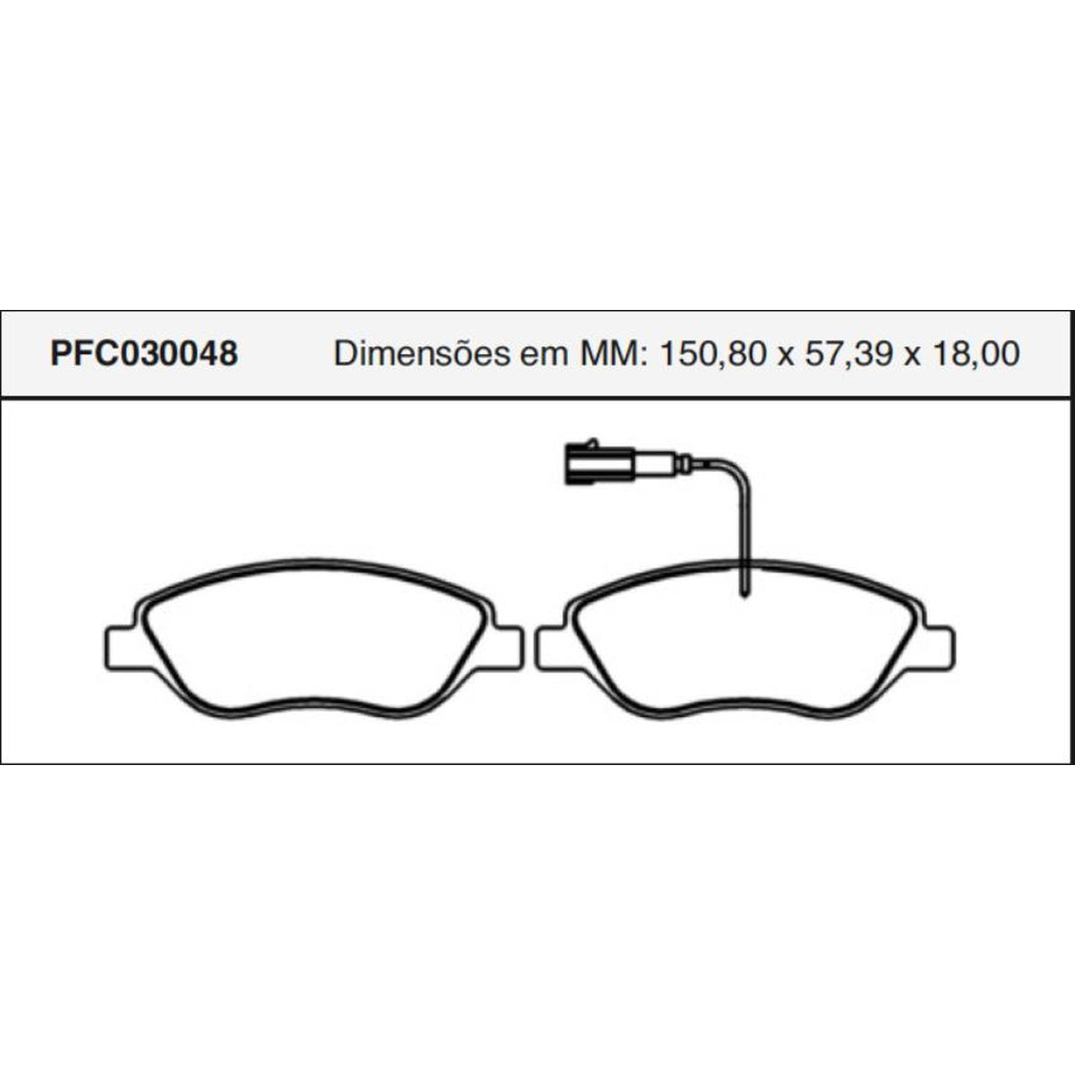 Jogo De Pastilha De Freio Dianteira Fiat Stilo - Cofap - PFC030048 - (1)