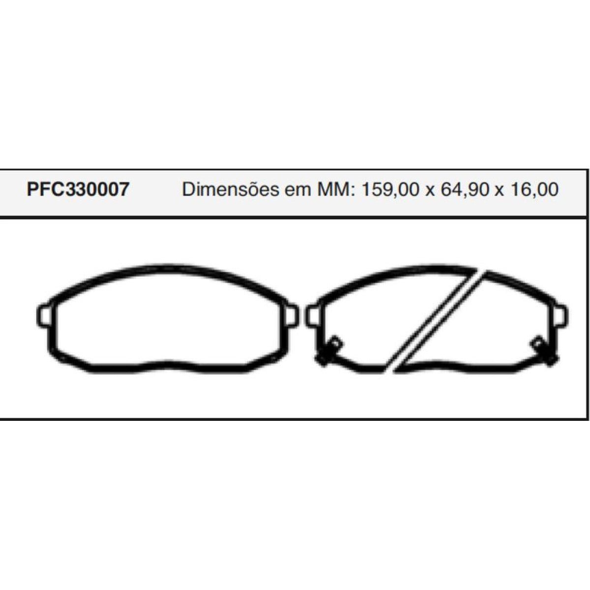 Jogo De Pastilha De Freio Dianteira - Cofap - PFC330007 - (1)