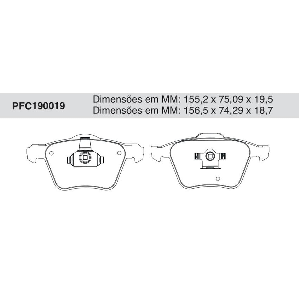Jogo De Pastilha De Freio Dianteira - Cofap - PFC190019 - (1)