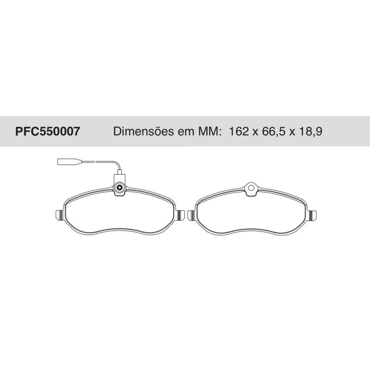 Jogo De Pastilha De Freio Dianteira - Cofap - PFC550007 - (1)