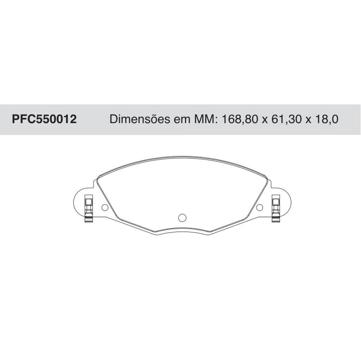Jogo De Pastilha De Freio Dianteira - Cofap - PFC550012 - (1)
