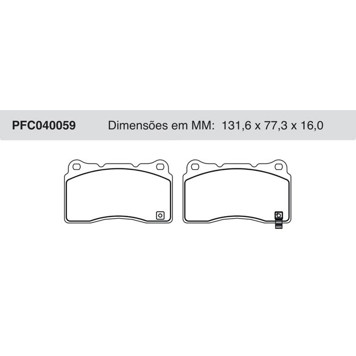 Jogo De Pastilha De Freio Dianteira - Cofap - PFC040059 - (1)