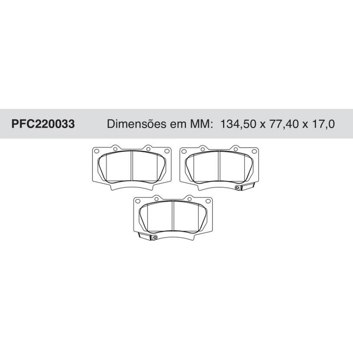 Jogo De Pastilha De Freio Dianteira Cerâmica - Cofap - PFC220033 - (1)