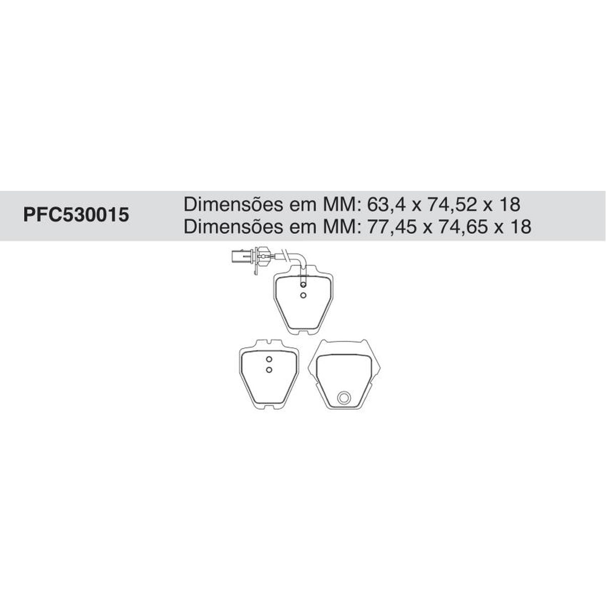 Jogo De Pastilha De Freio Dianteira - Cofap - PFC530015 - (1)