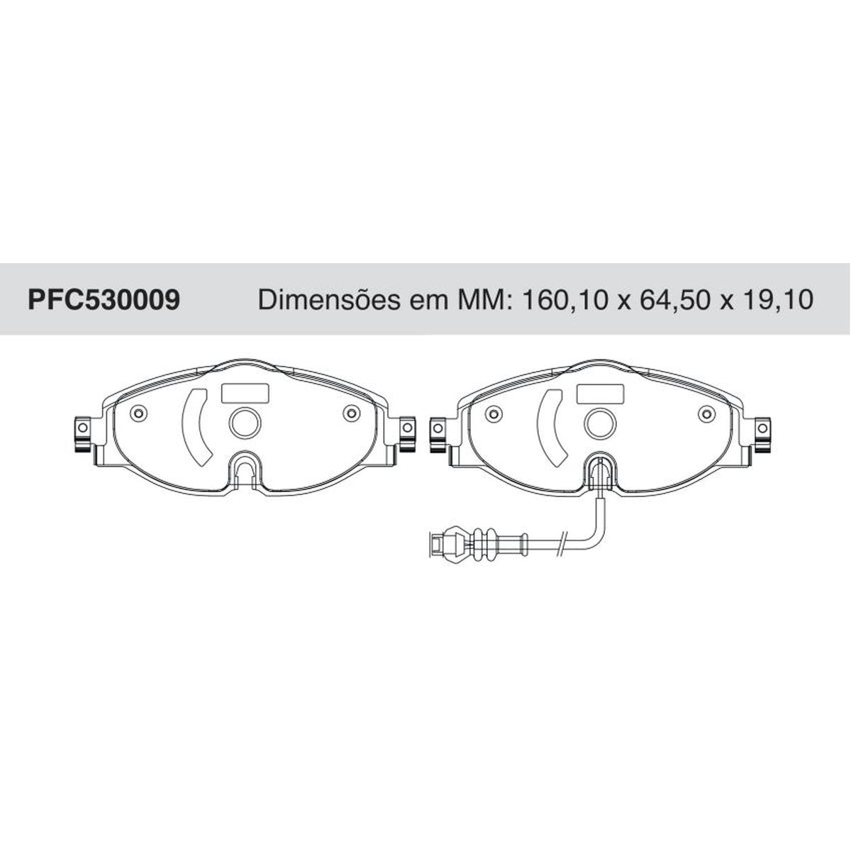 Jogo De Pastilha De Freio Dianteira - Cofap - PFC530009 - (1)