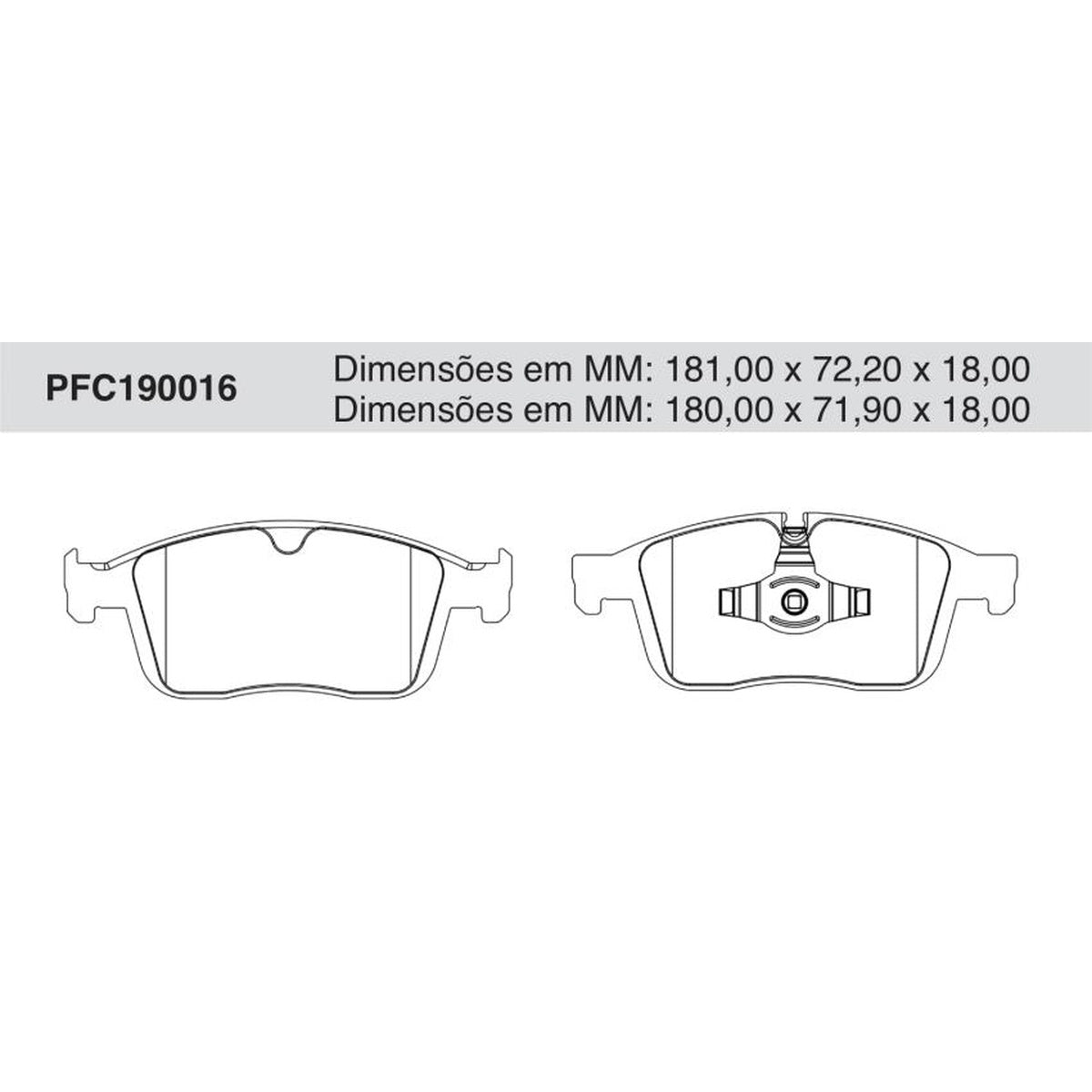 Jogo De Pastilha De Freio Dianteira - Cofap - PFC190016 - (1)