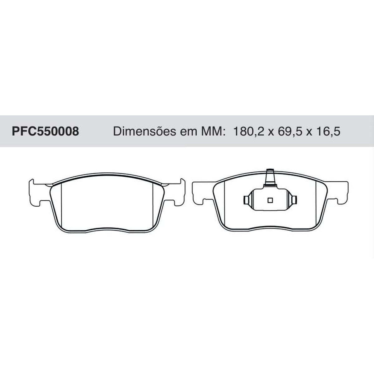 Jogo De Pastilha De Freio Dianteira - Cofap - PFC550008 - (1)