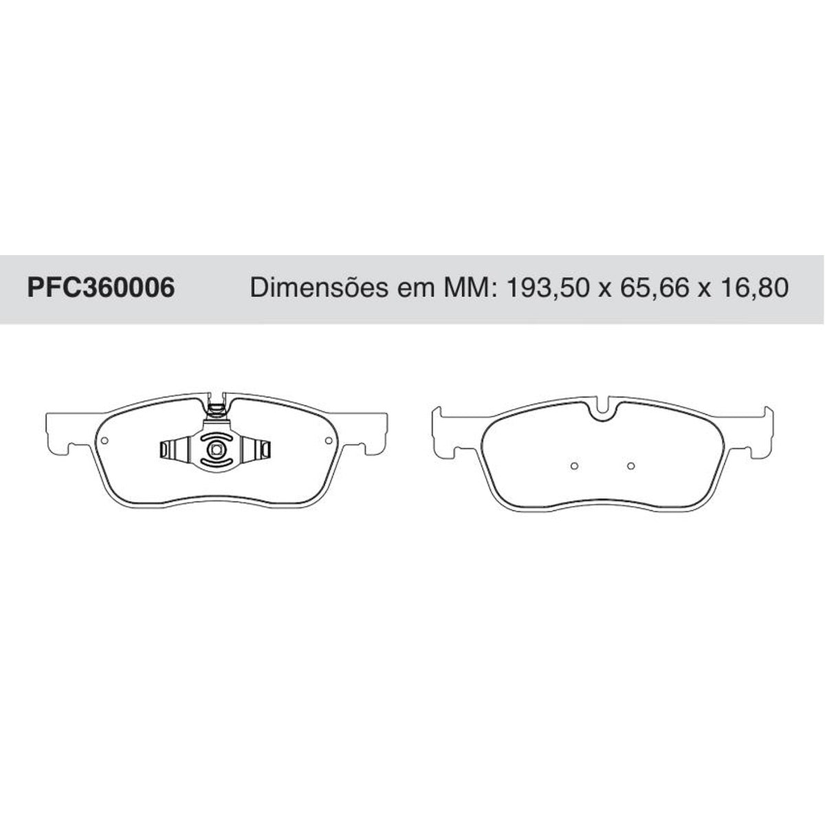 Jogo De Pastilha De Freio Dianteira - Cofap - PFC360006 - (1)
