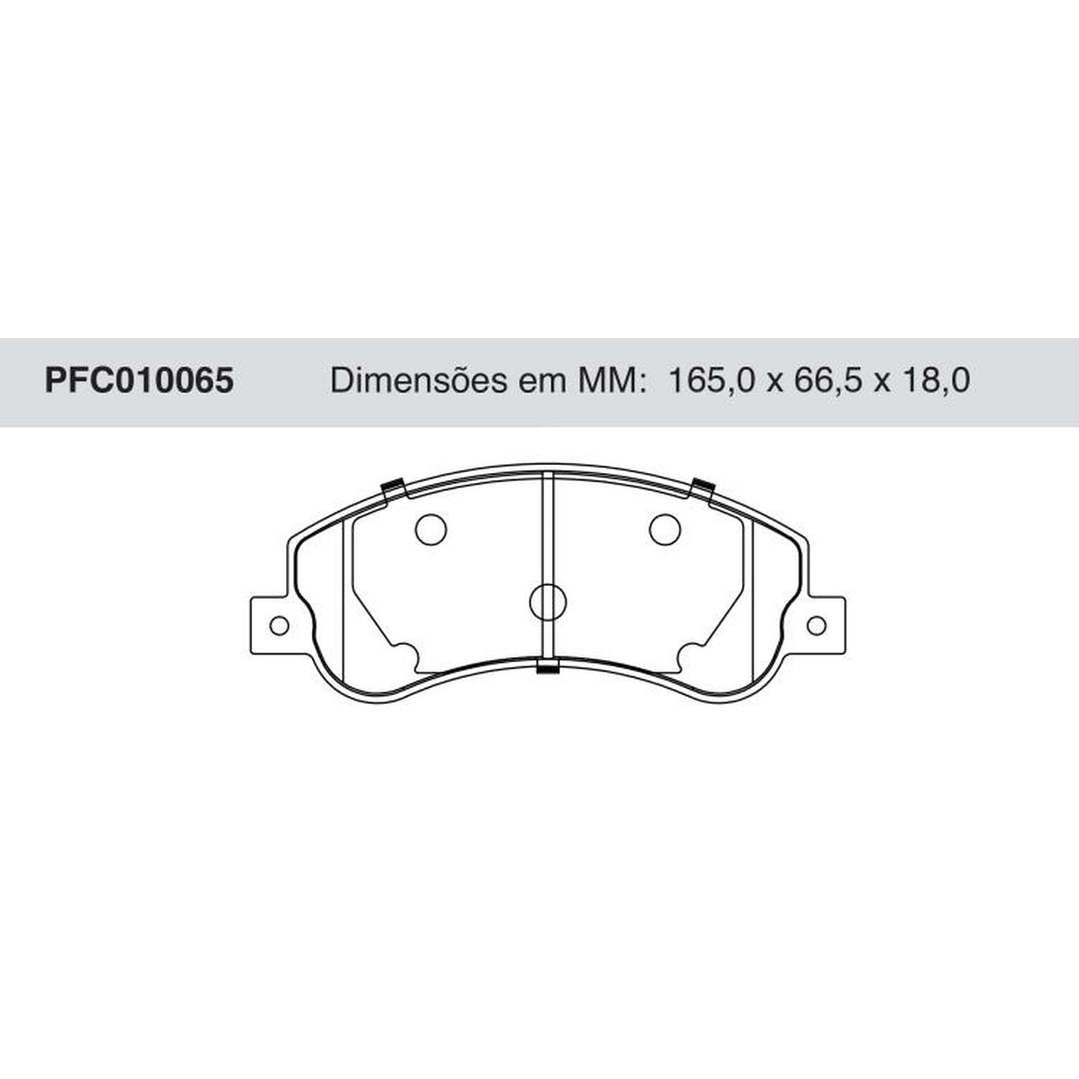 Jogo De Pastilha De Freio Dianteira Cerâmica - Cofap - PFC010065 - (1)