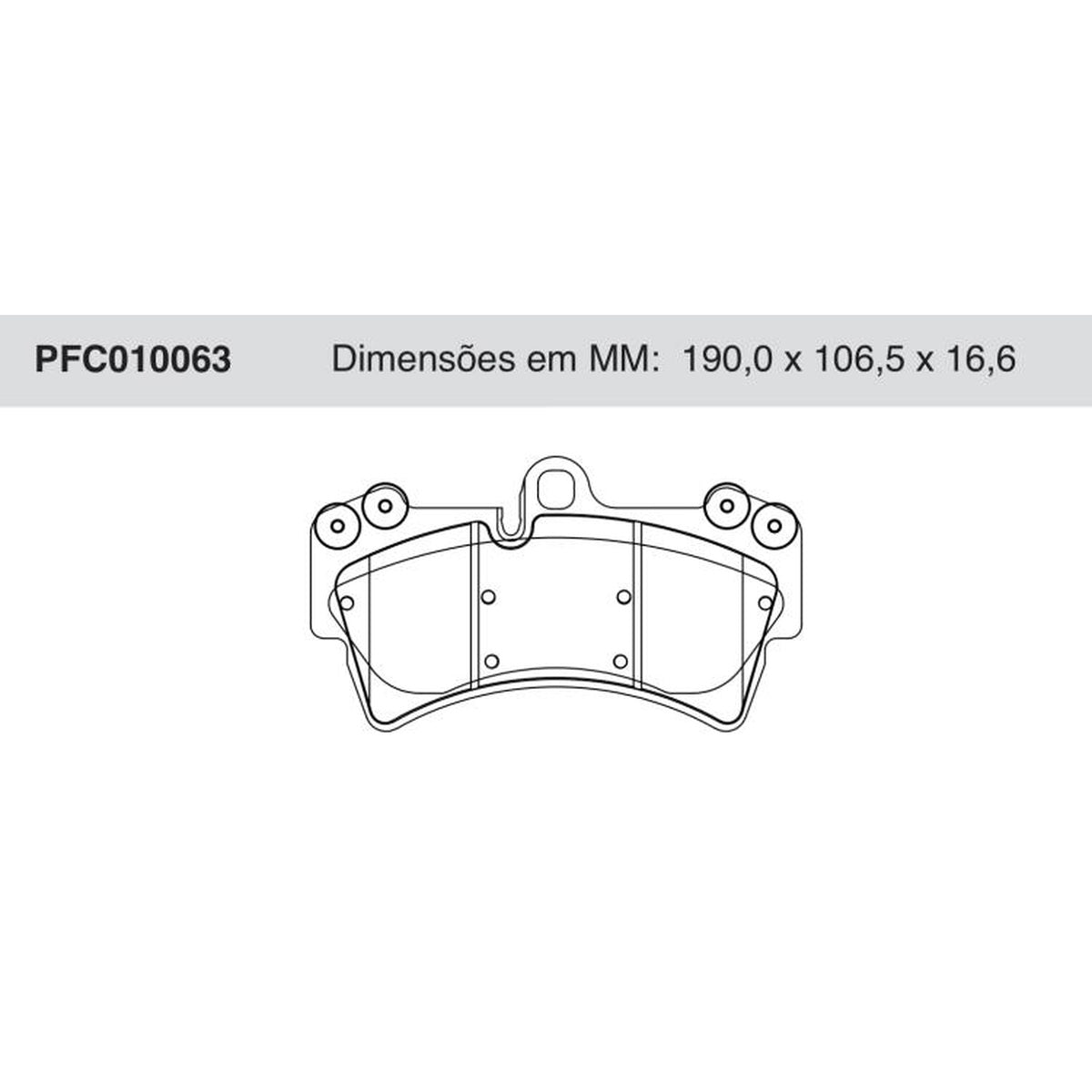 Jogo de Pastilha de Freio Dianteira - Cofap - PFC010063 - (1)
