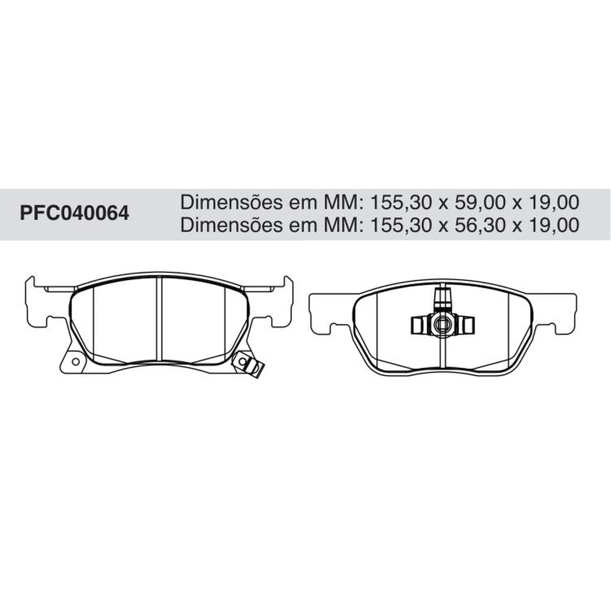 Jogo De Pastilha De Freio Dianteira Cerâmica - Cofap - PFC040064 - (1)