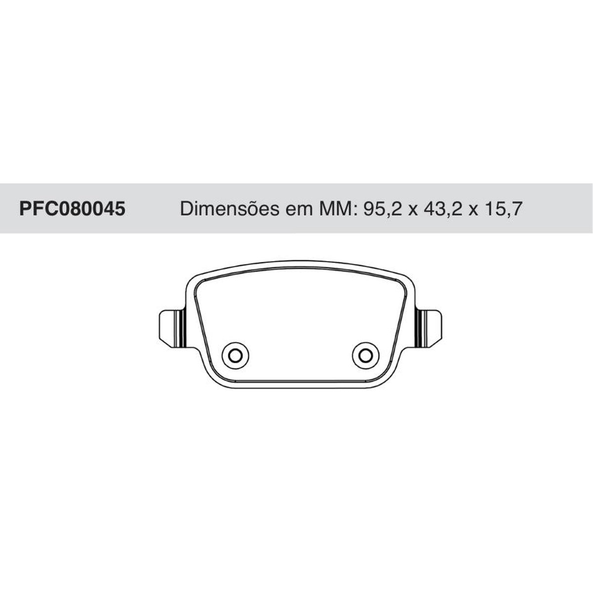 Jogo De Pastilha De Freio Traseira - Cofap - PFC080045 - (1)