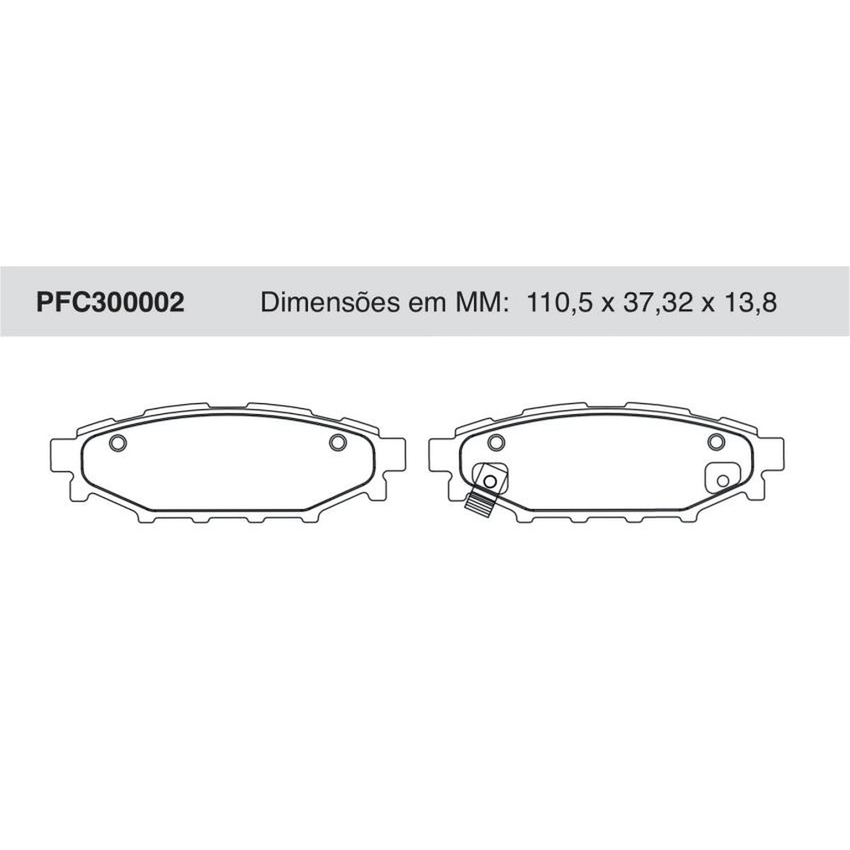 Jogo De Pastilha De Freio Traseira - Cofap - PFC300002 - (1)