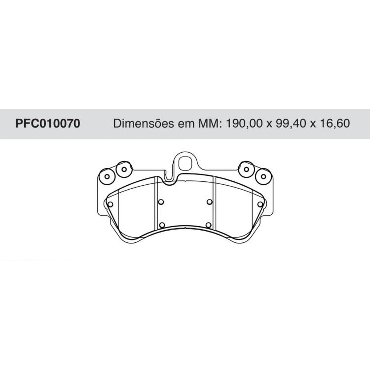 Jogo de Pastilha de Freio Dianteira - Cofap - PFC010070 - (1)