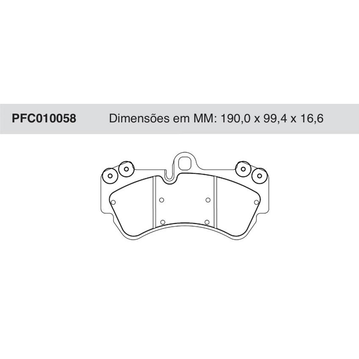 Jogo de Pastilhas de Freio Dianteiras - Cofap - PFC010058 - (1)