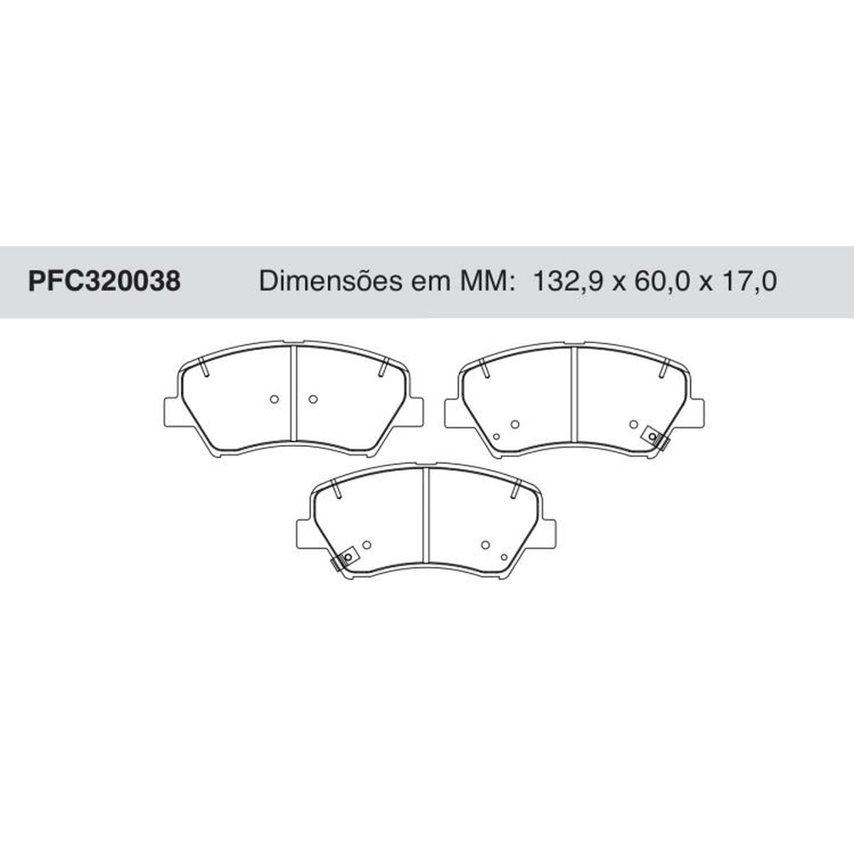 Jogo De Pastilha De Freio Dianteira Hyundai Creta - Cofap - PFC320038 - (1)
