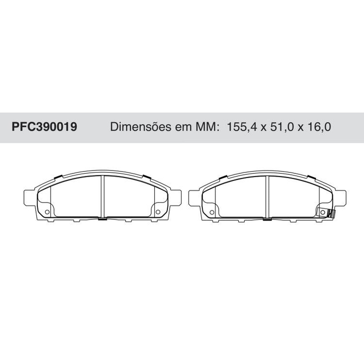 Jogo De Pastilha De Freio Dianteira Cerâmica - Cofap - PFC390019 - (1)