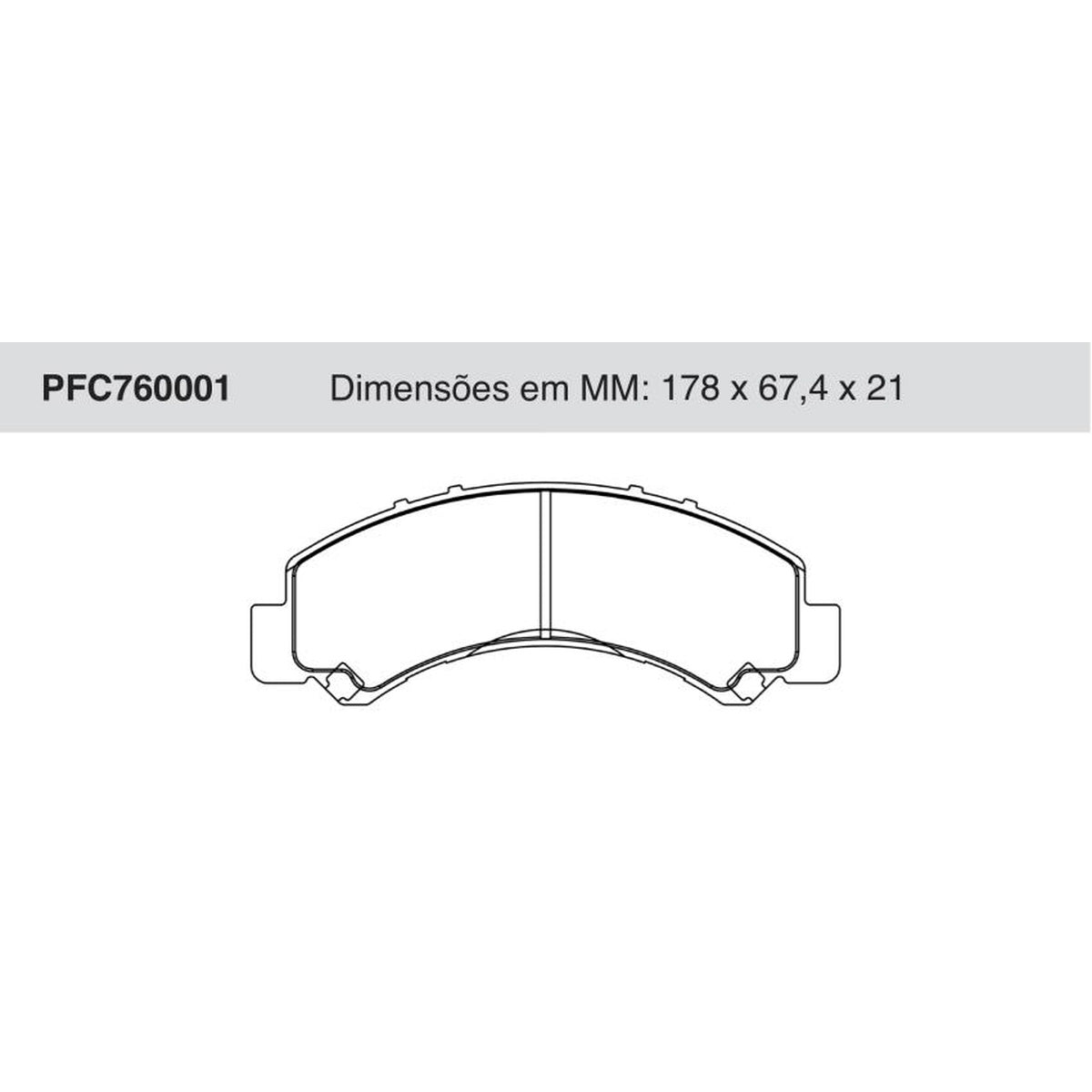 Jogo De Pastilhas De Freio Dianteira - Cofap - PFC760001 - (1)
