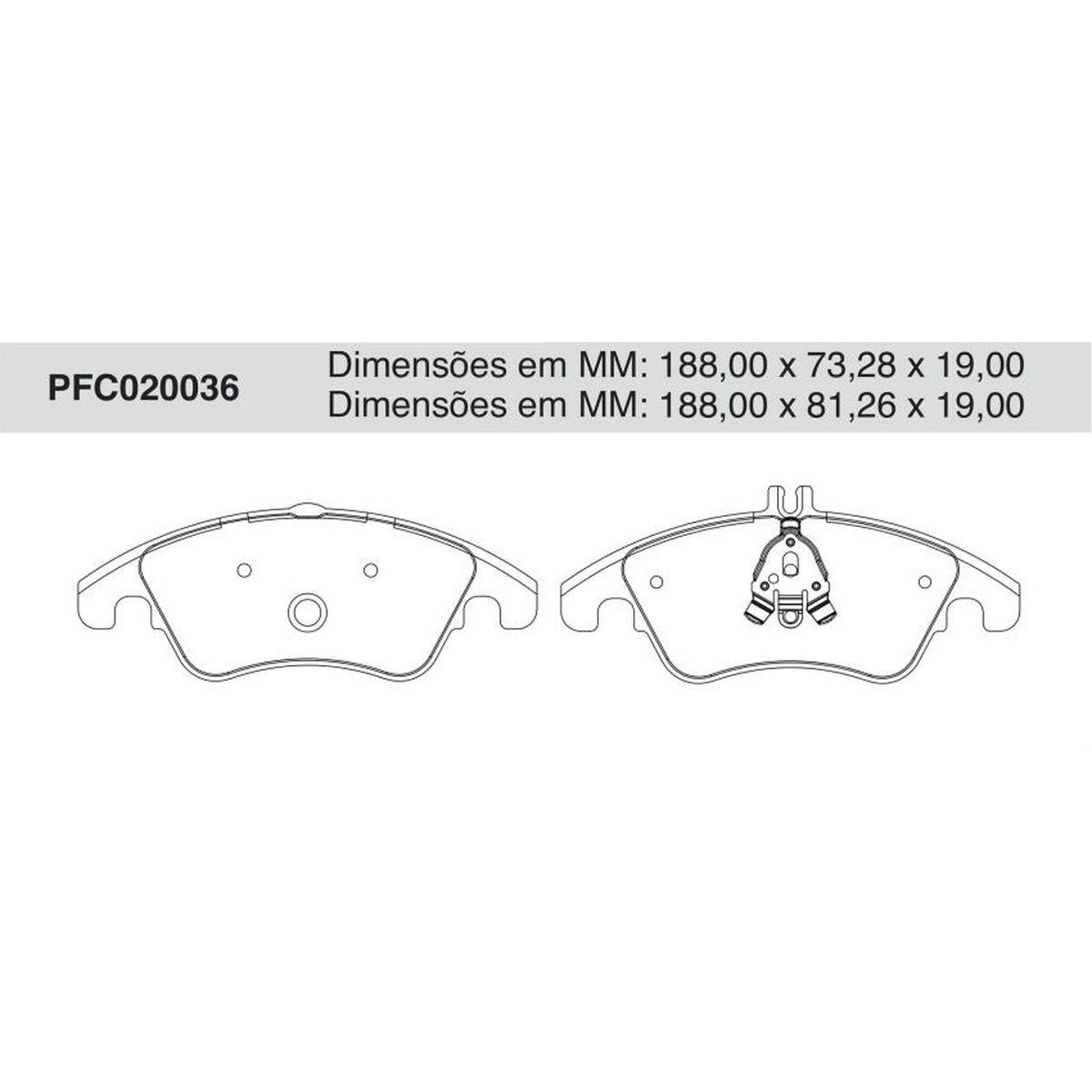 Jogo De Pastilha De Freio Dianteira - Cofap - PFC020036 - (1)