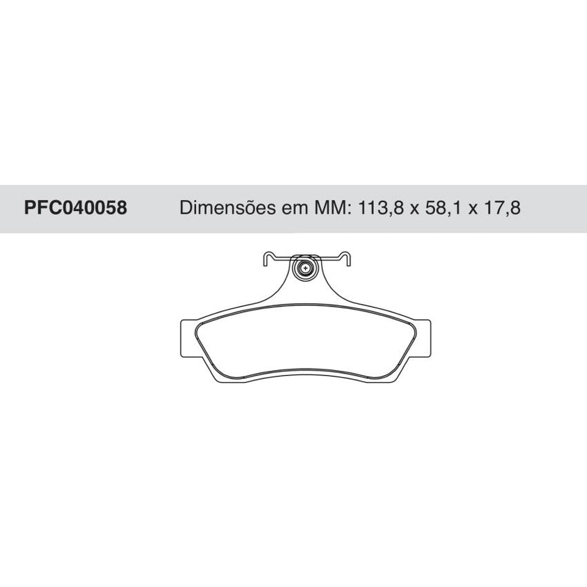 Jogo De Pastilha De Freio Traseira - Cofap - PFC040058 - (1)