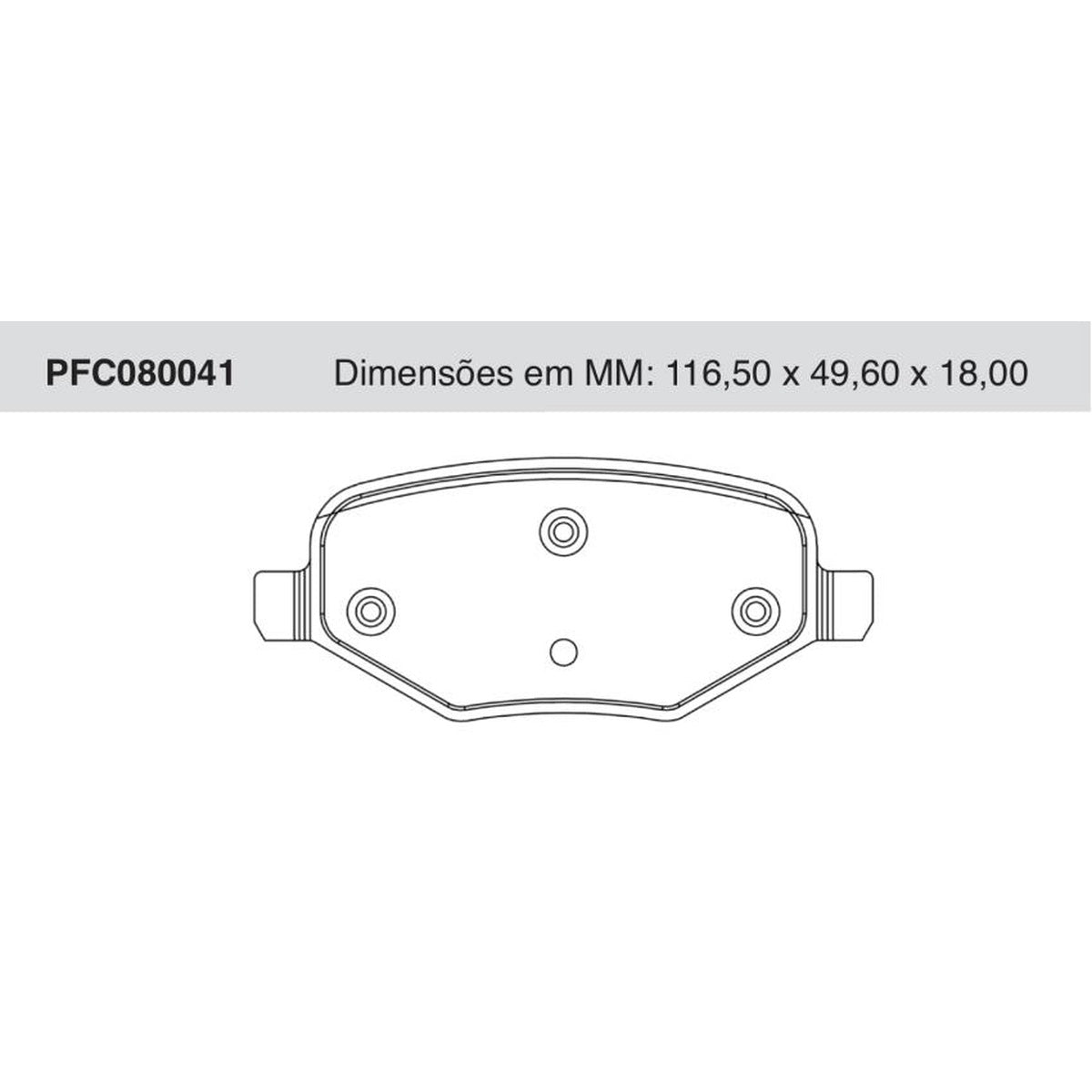 Jogo De Pastilha De Freio Traseira - Cofap - PFC080041 - (1)