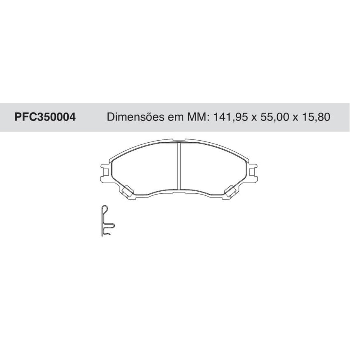 Jogo De Pastilha De Freio Dianteira Suzuki Vitara - Cofap - PFC350004 - (1)