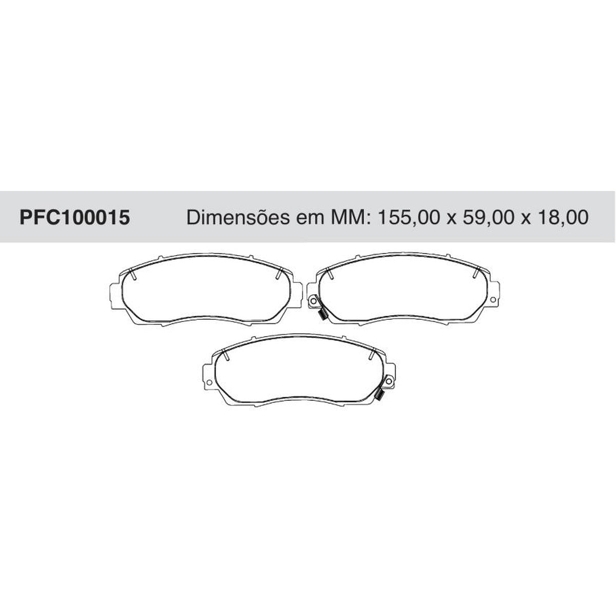Jogo De Pastilha De Freio Dianteira - Cofap - PFC100015 - (1)