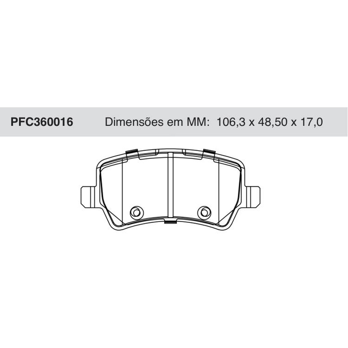 Jogo De Pastilha De Freio Traseira Cerâmica - Cofap - PFC360016 - (1)