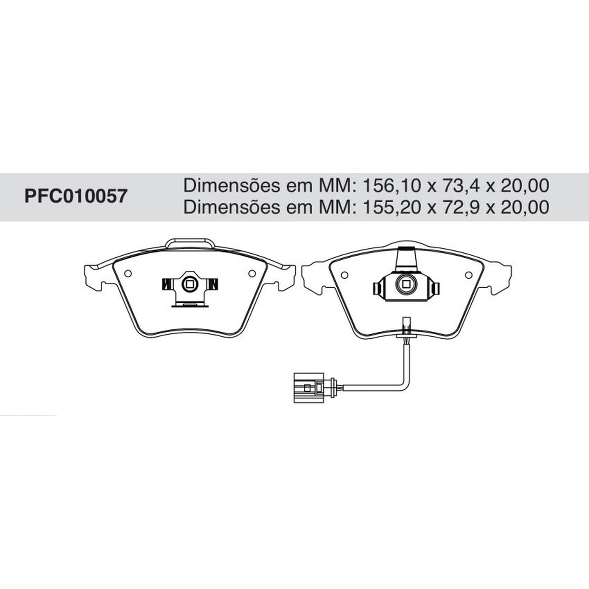 Jogo De Pastilha De Freio Dianteira - Cofap - PFC010057 - (1)