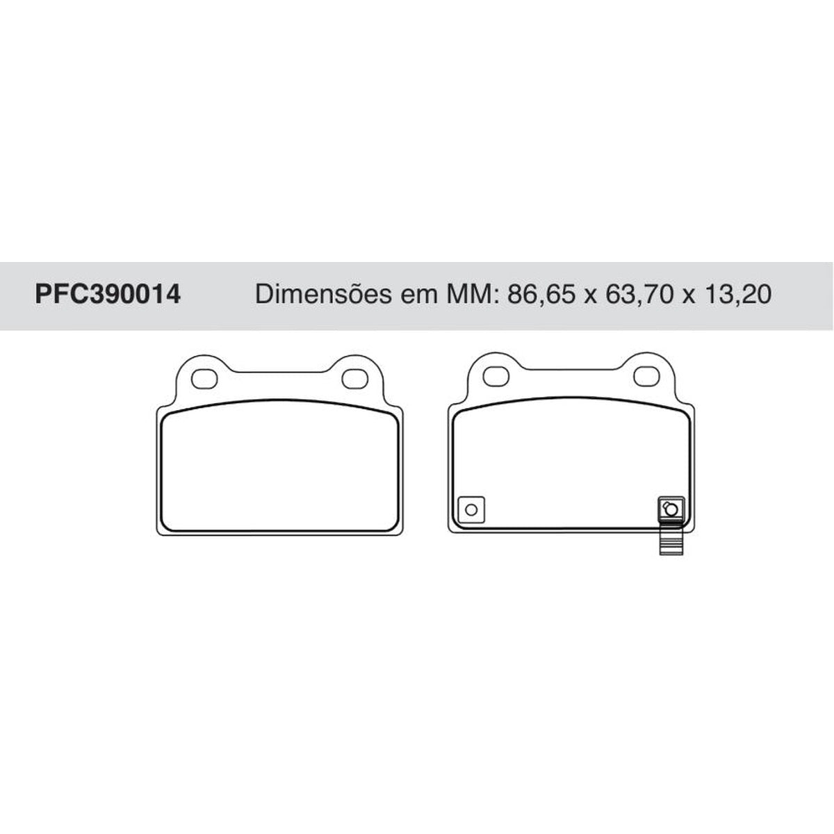 Jogo De Pastilha De Freio Traseira - Cofap - PFC390014 - (1)