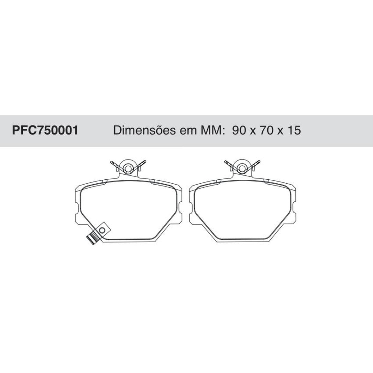 Jogo De Pastilha De Freio Dianteira - Cofap - PFC750001 - (1)