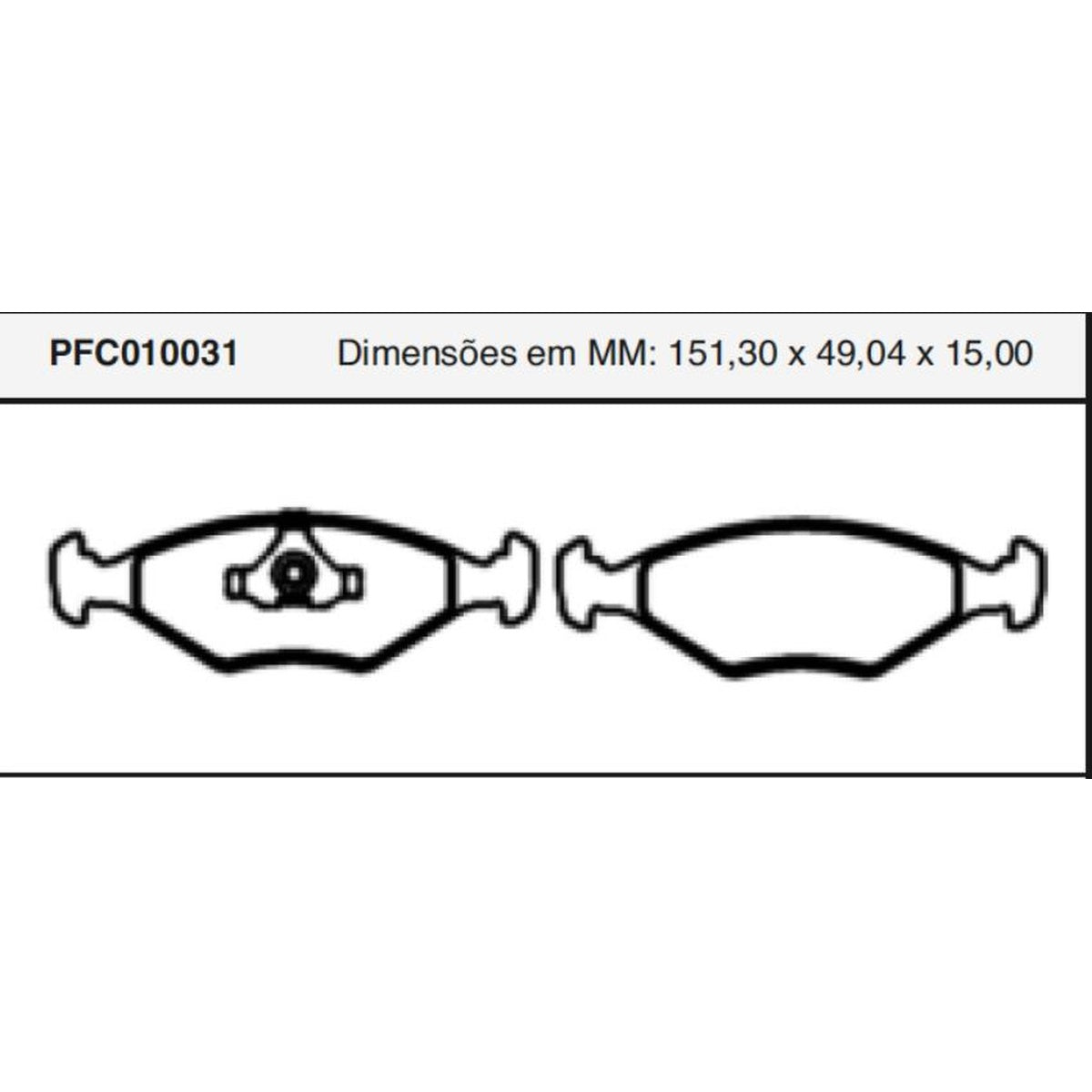 Jogo De Pastilha De Freio Dianteira - Cofap - PFC010031 - (1)