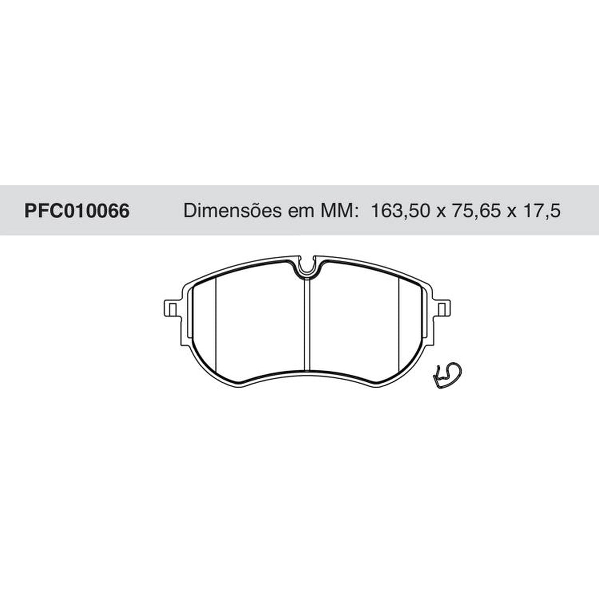 Jogo de Pastilha de Freio Dianteira para Volkswagen Amarok - Cofap - PFC010066 - (7)