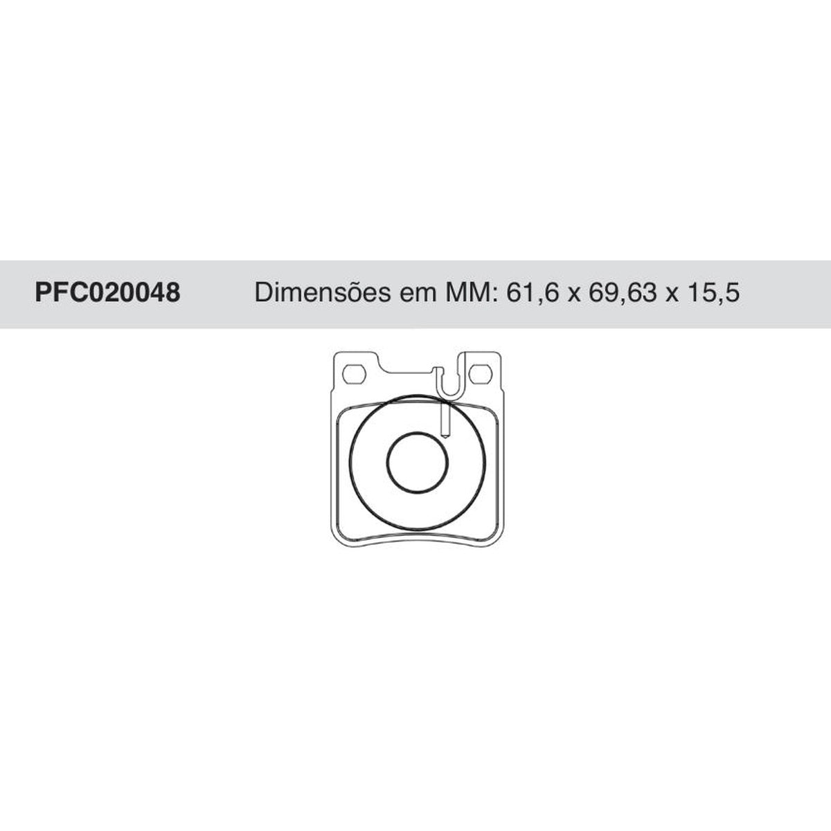 Jogo De Pastilha De Freio Traseira - Cofap - PFC020048 - (1)