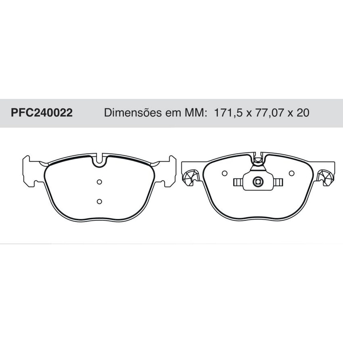 Jogo De Pastilha De Freio Dianteira - Cofap - PFC240022 - (1)