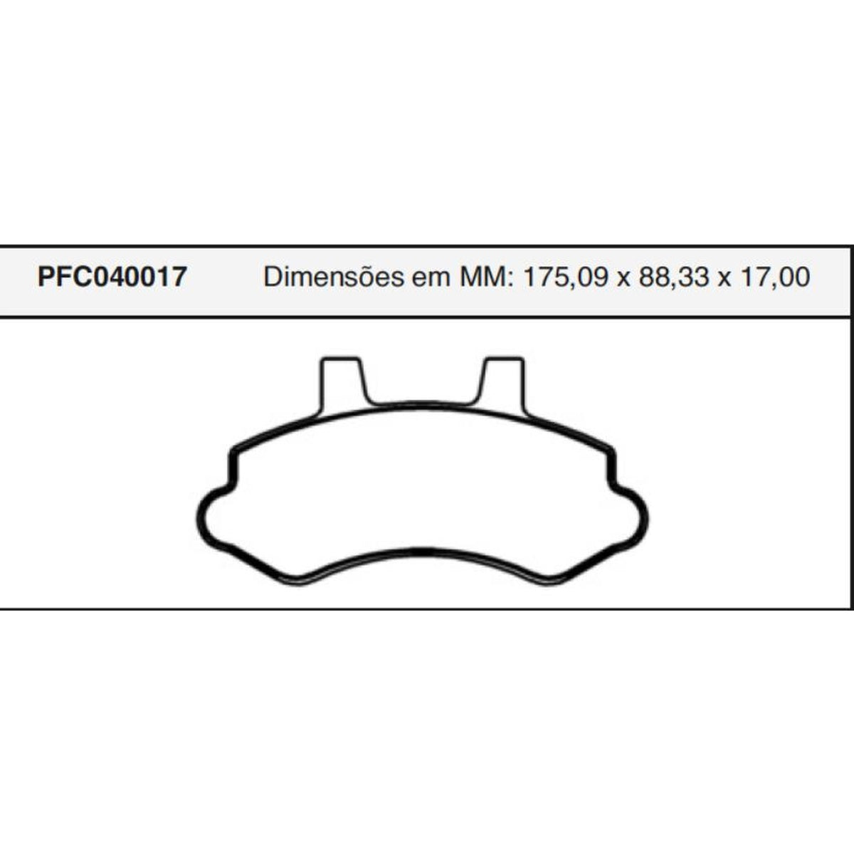 Jogo De Pastilha De Freio Dianteira - Cofap - PFC040017 - (1)