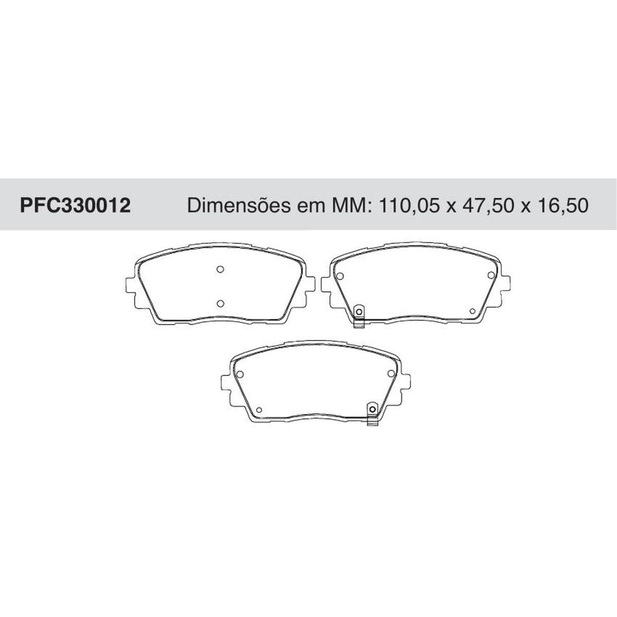 Jogo De Pastilha De Freio Dianteira - Cofap - PFC330012 - (1)