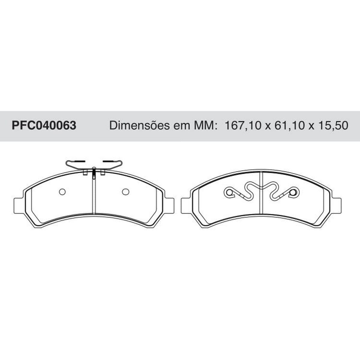 Jogo De Pastilha De Freio Dianteira Cerâmica - Cofap - PFC040063 - (1)