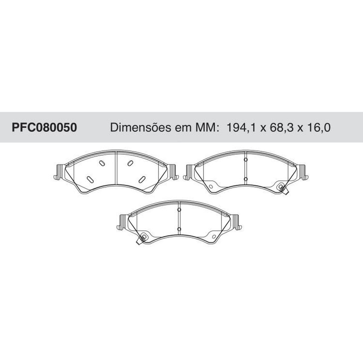 Jogo De Pastilha De Freio Dianteira Cerâmica - Cofap - PFC080050 - (1)