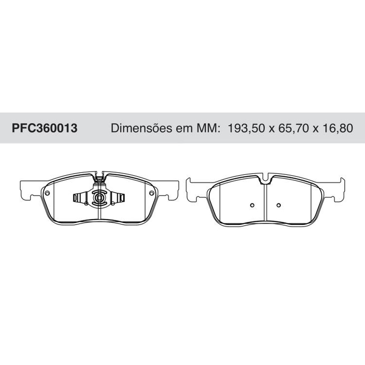 Jogo De Pastilha De Freio Dianteira Cerâmica - Cofap - PFC360013 - (1)