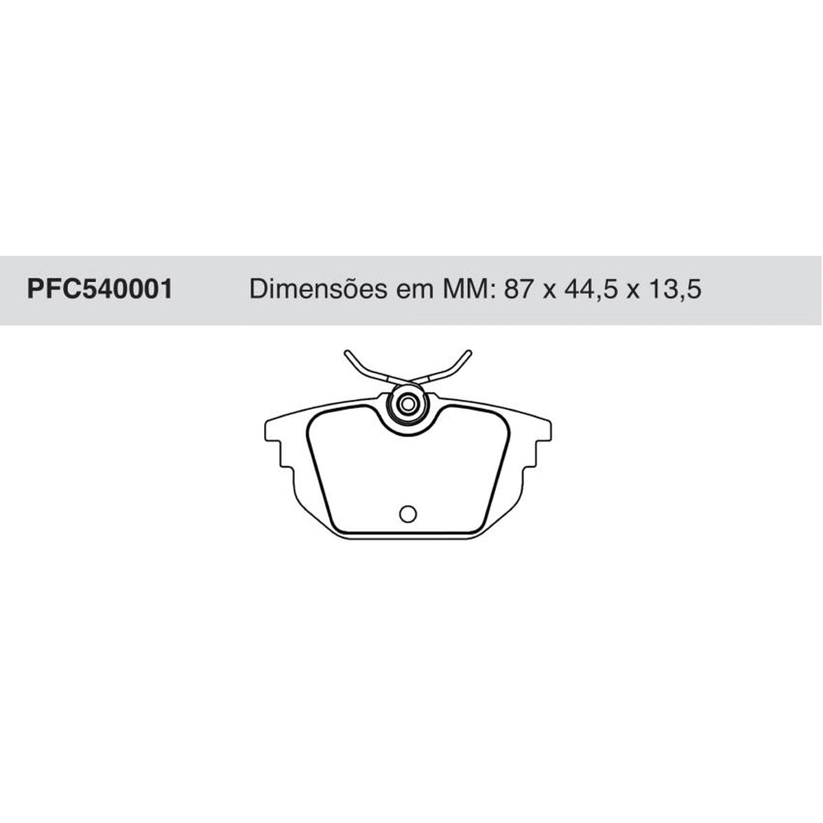 Jogo De Pastilha De Freio Traseira - Cofap - PFC540001 - (1)