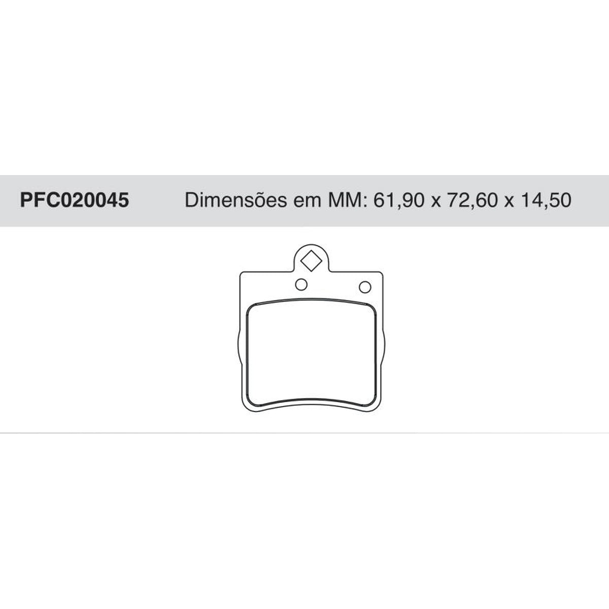 Jogo De Pastilha De Freio Traseira - Cofap - PFC020045 - (1)